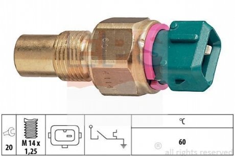 Датчик темпер.охолодж.рідини Citroen Xantia Break (X1) EPS 1.840.114
