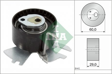 Ролік натяжника паска ГРМ Ford/PSA 2.0 Hdi/2.0Tdci 09- INA 531 0839 10 (фото 1)