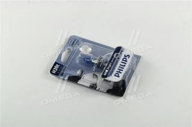 Лампа H3 12V 55W PK22S Crystal Vision упаковка блістер PHILIPS 12336 CV B1 (фото 1)