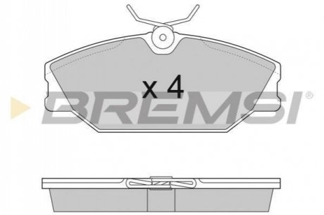 Гальмівні колодки (набір) Bremsi BP2874