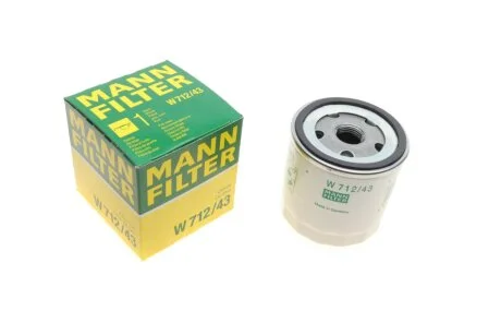 Фильтр масляный двигателя (пр-во) MANN W 712/43