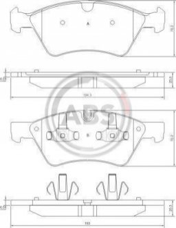 Колодки тормозные пер. W251/W164/W463/W164/W211 03-14 A.B.S. 37507