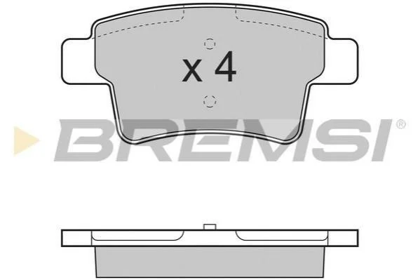 Гальмівні колодки (набір) BREMSI BP3331 (фото 1)