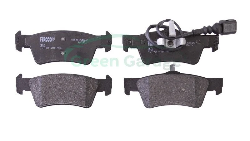 Тормозные колодки зад. T5 03- (ATE)(диски 333x32.5mm) FERODO FVR1647 (фото 1)