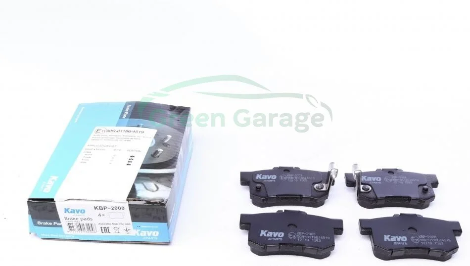 Колодки тормозные задние Suzuki SX4/Accord/Civic 90- KAVO KBP2008 (фото 1)