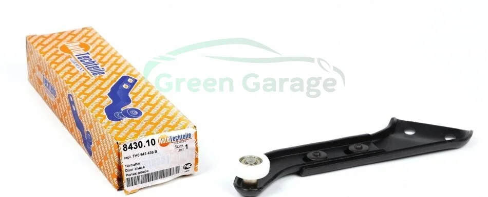 Ролик дверей (боковий/верхній) VW T5 (з кронштейном) AUTOTECHTEILE 384 3010 (фото 1)