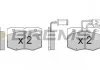 Тормозные колодки перед. Iveco Daily 89-98 (brembo) BREMSI BP2556 (фото 1)