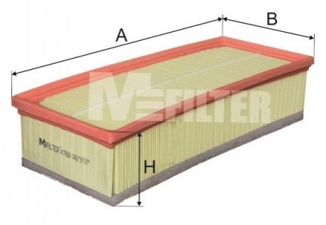 Фильтр воздушный Citroen C5/Peugeot 407 2.0 HDi 06- M-FILTER K 760