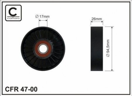 Ролик CAFFARO 47-00