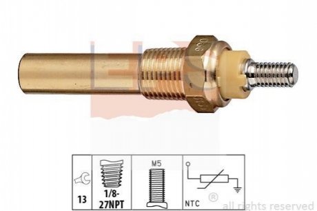 Датчик температури (оранж.) Ford Sierra 2.3D 82-86 EPS 1.830.135
