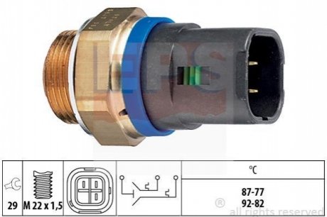 Термовимикач вентилятора радіатора EPS 1.850.647 (фото 1)