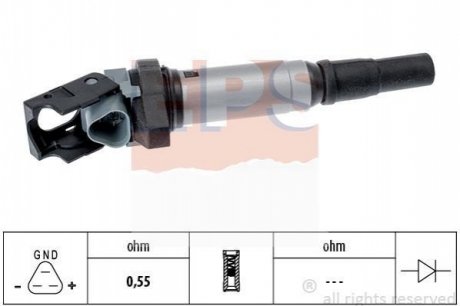 Котушка запалювання BMW 1, 3, 5 1.6/2.0/3.0 03.07- EPS 1.970.607