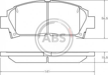 Тормозные колодки перед Avensis/Camry/Carina 89-03 A.B.S. 36866