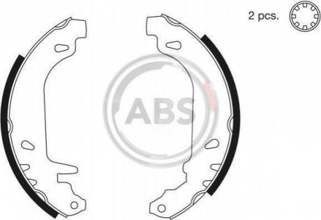 Гальмівні колодки (набір) A.B.S. 8135