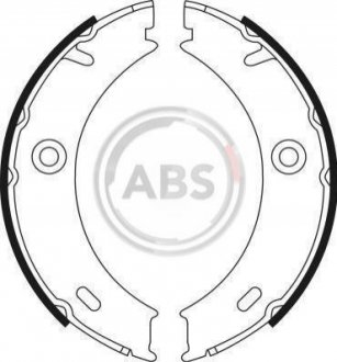 Гальмівні колодки ручного гальма A.B.S. 9022