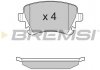 Тормозные колодки зад Caddy III/Golf V/Audi A4 03- Bremsi BP3130 (фото 1)