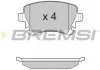 Тормозные колодки зад Caddy III/Golf V/Audi A4 03- BREMSI BP3130 (фото 1)
