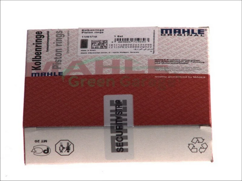 Кольца поршневые RENAULT 89,00 2,5TDi G9U 00- (пр-во Mahle) MAHLE / KNECHT 022 13 N0 (фото 1)
