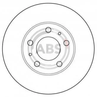 Тормозной диск перед. Boxer/Ducato/Jumper (06-21) A.B.S. 16291