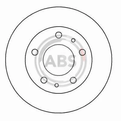 Тормозной диск перед. Boxer/Ducato/Jumper (06-21) A.B.S. 16292 (фото 1)