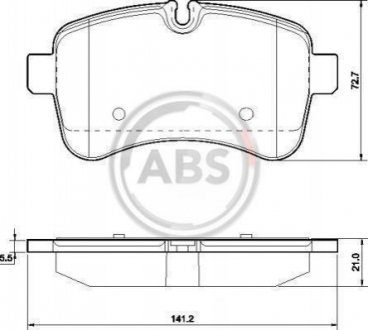 Гальмівні колодки, дискове гальмо (набір) A.B.S. 37630