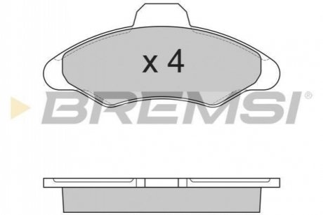 Гальмівні колодки (набір) BREMSI BP2462