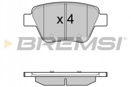 Гальмівні колодки (набір) BREMSI BP3429