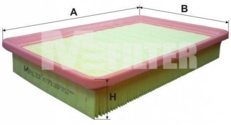 Фільтр повітряний M-FILTER K 779