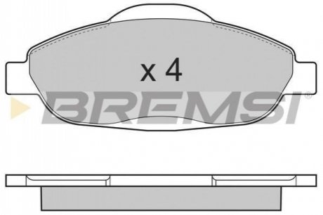 Гальмівні колодки (набір) BREMSI BP3364