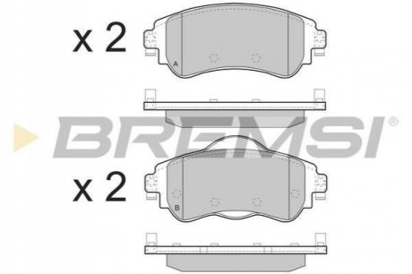 Гальмівні колодки (набір) Bremsi BP3491