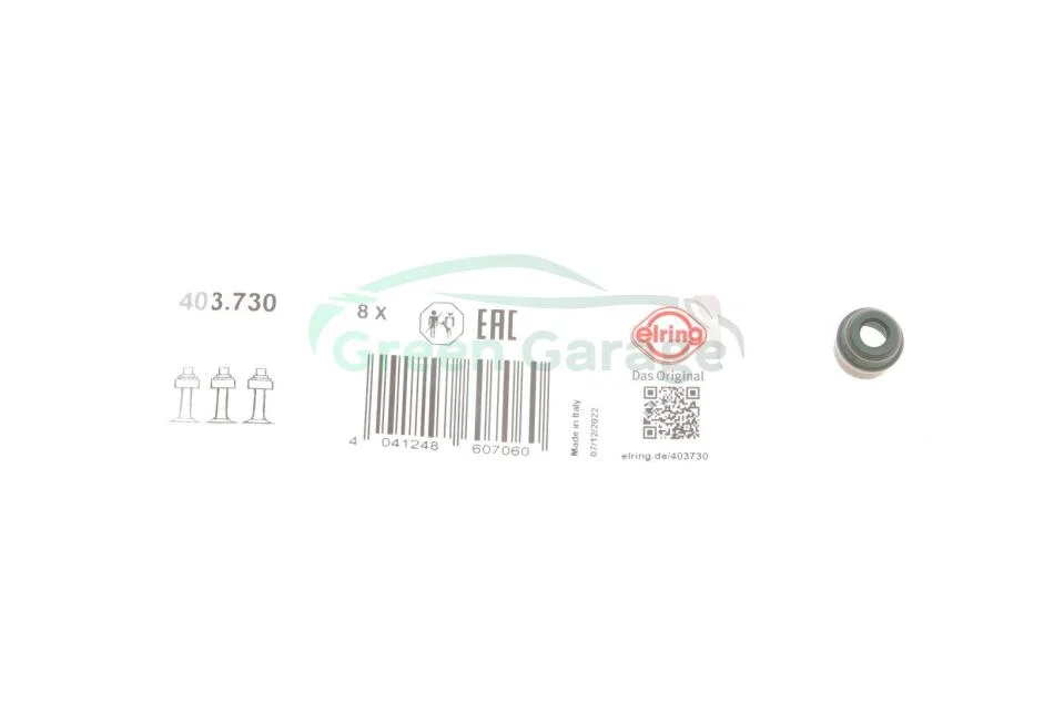 Сальники клапанів IN/EX Audi/Bmw/MB 6MM 2,5/3,0 ELRING 403.730 (фото 1)