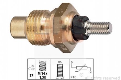 Датчик температури охолодж. рідини Renault/Fiat EPS 1.830.003