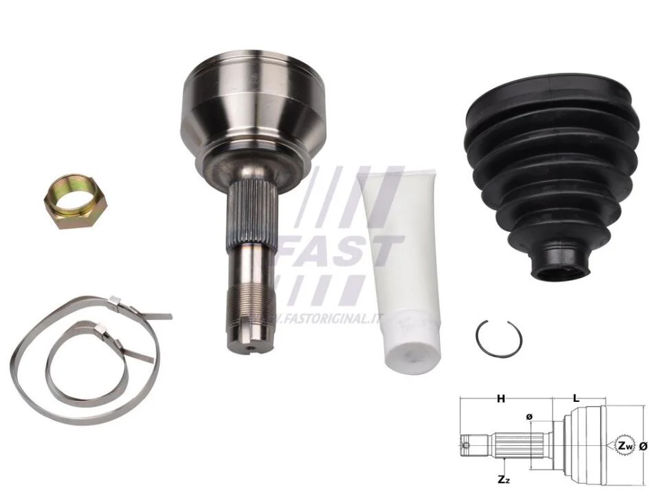 ШРКШ зовнішній, Ducato 06- (15/17Q Lock Inner) FAST FT25080K (фото 1)