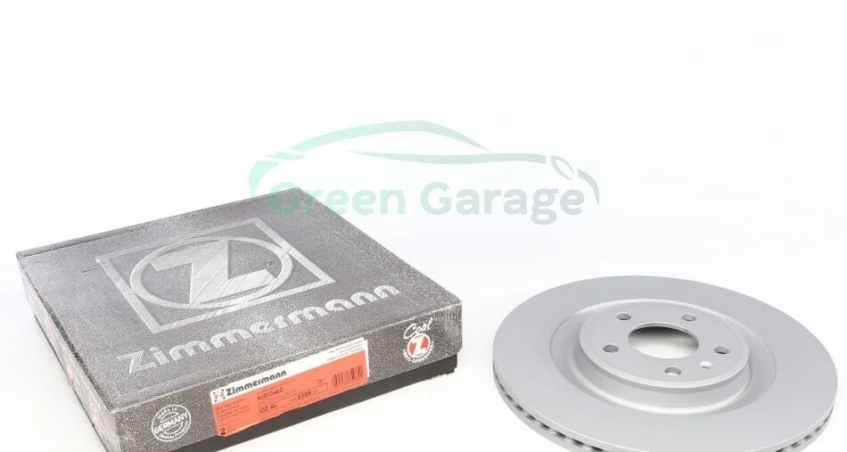 Диск гальмівний AUDI A4/A5/A6/A8/Q5 "R "09- "13 ZIMMERMANN 100335820 (фото 1)