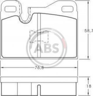 Колодки тормозные задн/пер. Megane II 1.4 02-08 A.B.S. 36398