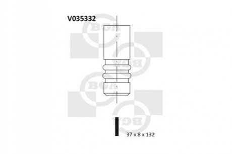 Клапан випускний BGA V035332