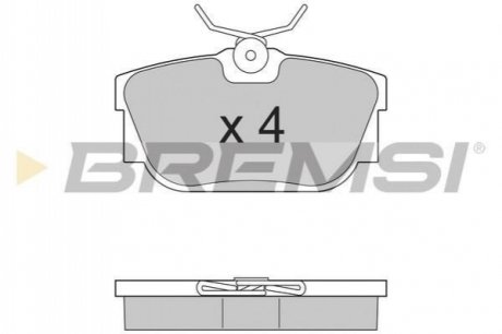 Гальмівні колодки (набір) BREMSI BP2958