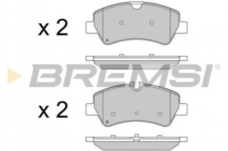 Гальмівні колодки (набір) BREMSI BP3526