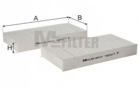Фильтр салона Honda Civic 1.3/2.0i 01-05 (к-кт) M-FILTER K 9732