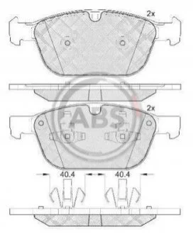 Тормозные колодки перед. XC60/XC90 02- 2.0-4.4 A.B.S. 37750