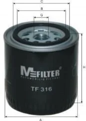 Фильтр масла Almera/Primera/Patrol/Sanny 80-00 M-FILTER TF 316
