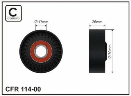 Ролик CAFFARO 11400