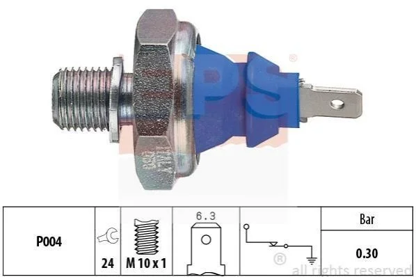 Датчик тиску масла VW 1,6-2,0,1,9D/TD/TDI 82- EPS 1.800.108 (фото 1)