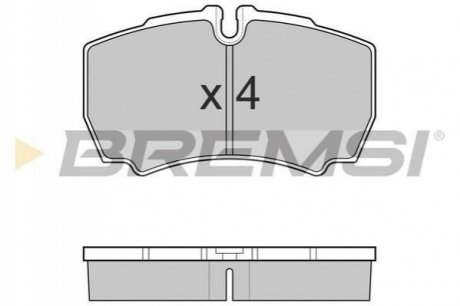 Гальмівні колодки (набір) BREMSI BP3025