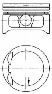 Поршень з кільцями OPEL 86.5 2.0 16V X20XEV (KS) KOLBENSCHMIDT 97 332 610