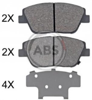 Колодки тормозные пер. Optima/K5/Elantra 11- A.B.S. 35033