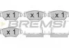 Гальмівні колодки (набір) BREMSI BP2812 (фото 1)