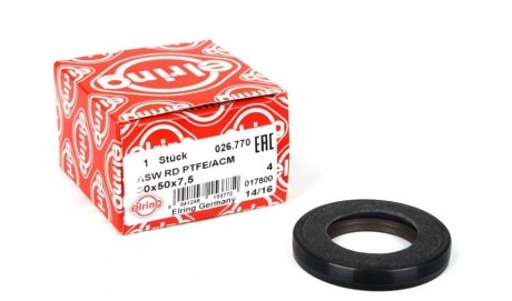 Сальник к/вала перед. PTFE Ford 1.8TDCI 98- ELRING 026.770