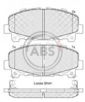 Колодки тормозные перед. Accord/TLX (08-21) A.B.S. 37721