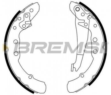 Тормозные колодки зад. Caddy II 86-04 (ATE) Bremsi GF0021